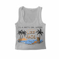 Female waffle tank top